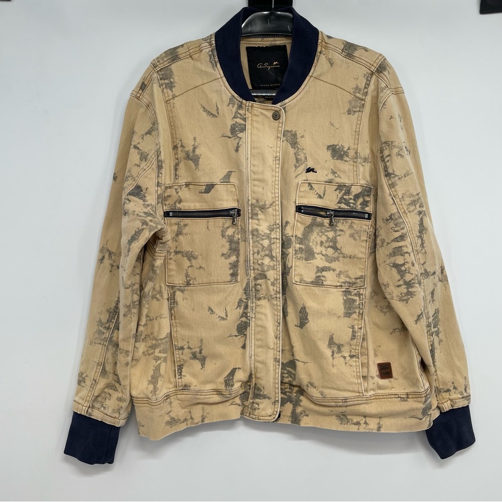 Andrew A Tiziana Mens XL  Bomber Jacket  Cotton Zip Pockets